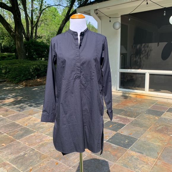 NWT GAP Navy Classic Tunic Top NEW Button Down Front Small S - Picture 4 of 8